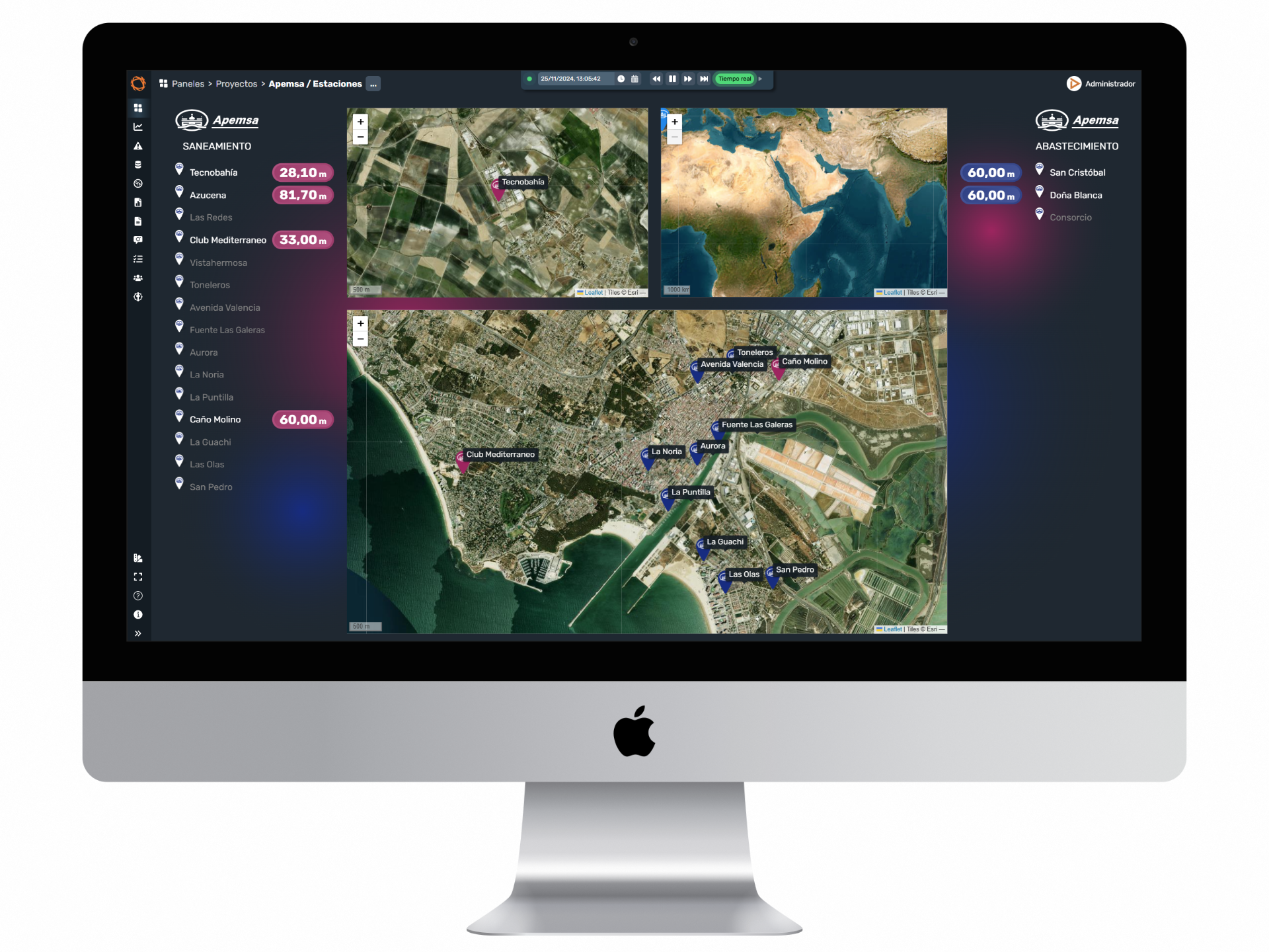 Ejemplo de paneles en Dragsa