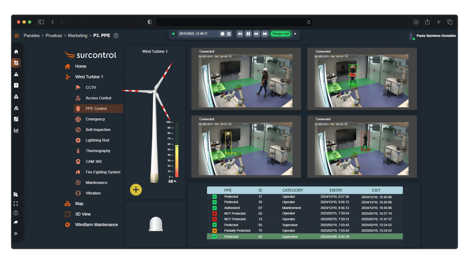 Proyecto de digitalización, control y optimización en el sector energético